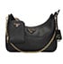 Re-Edition 2005 Shoulder Bag, &pound;1,100, Handbags, Black, Leather, Front view
